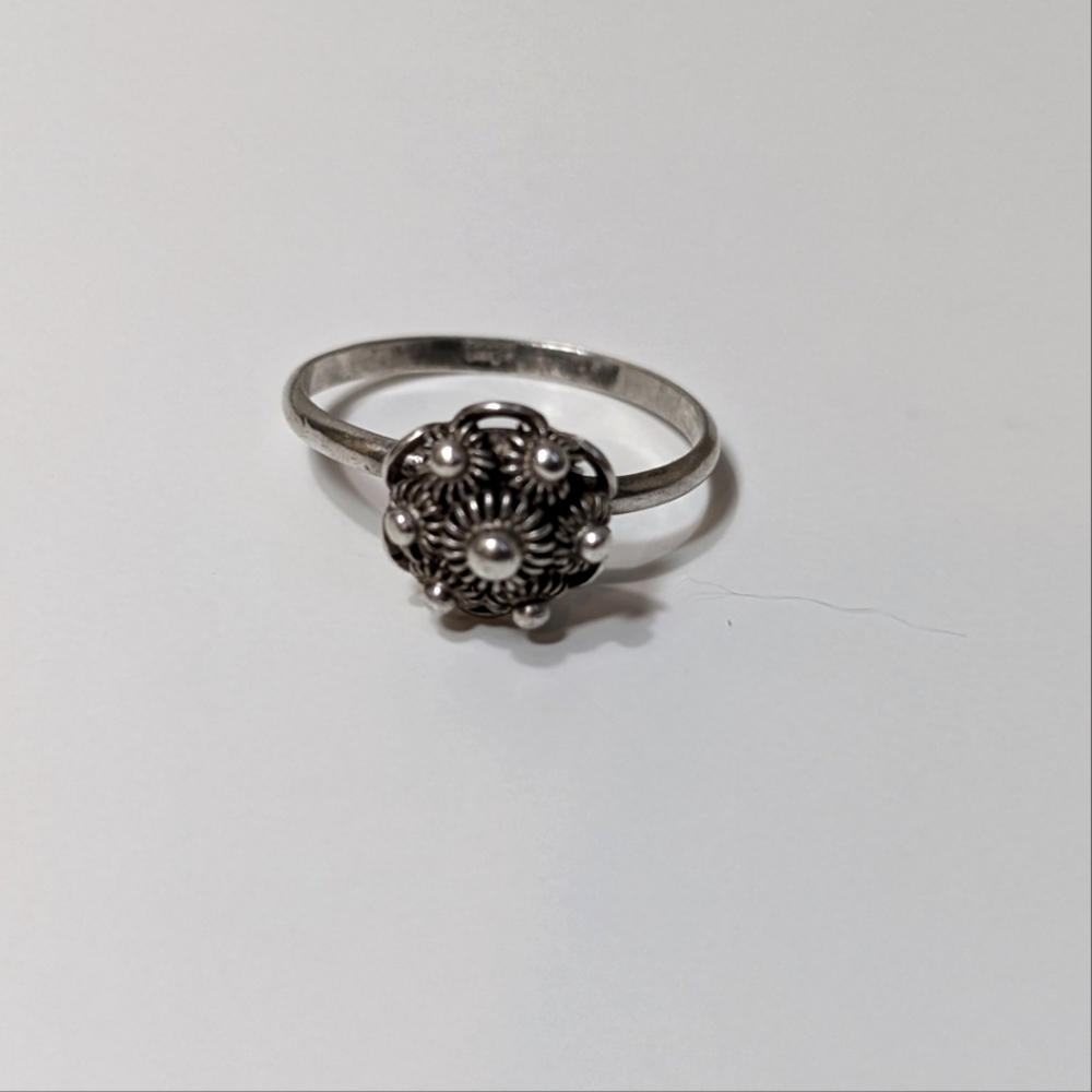 Dutch Button Filigree Zeeuwse Knoop Victorian Antique Ring - Picture 7 of 12